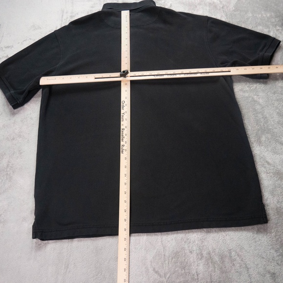 Vintage COOGI Men 2XL XXL Black White Embroidered Logo Polo Short Sleeve Shirt - Picture 8 of 9